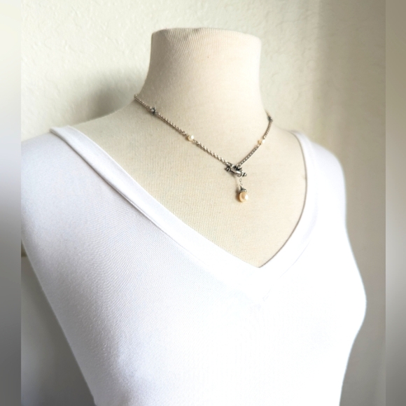 bo j.c. Artisan Semi Precious Crystal Quartz & Mini Pearls Intricate Handwire - Picture 7 of 16